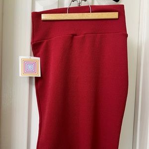 LLR Red Cassie Skirt NWT